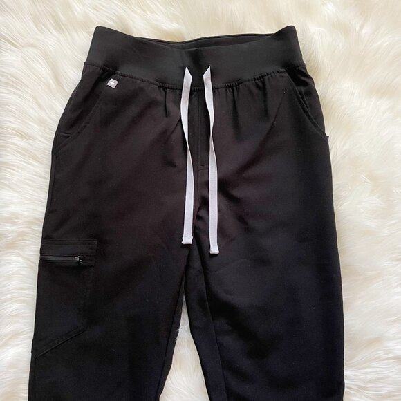 NEW FIGS Black Zamora FionX Jogger Scrub High Waist Pants - Picture 3 of 8